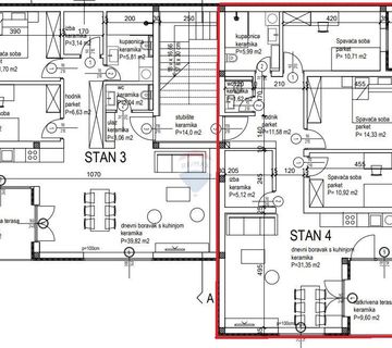 Istra, Kanfanar - novogradnja, pogled more 3 sobe 1. kat - 101 m2 - cover