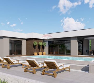 Barban, lijepo zemljište od 612 m2 sa projektom za prizemnicu - cover