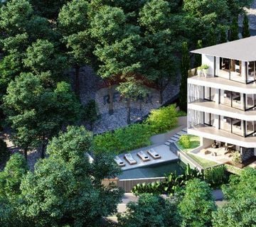 OPATIJA-NOVOGRADNJA, stan 1S+DB, bazen, garaža,lift, pogled na more - cover