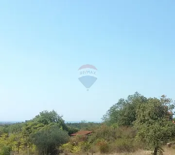 Istra, Umag - stambeno građevinsko zemljište, pogled na more - cover