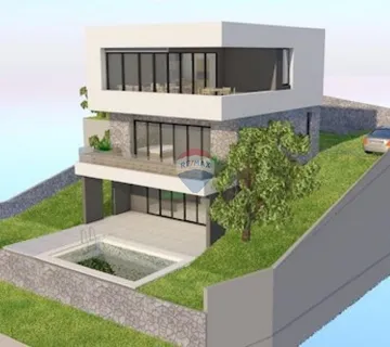 ISTRA, NAČINOVIĆI - zemljište s projektom i pogledom na more - cover