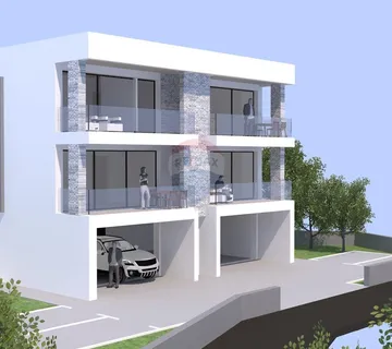 OPATIJA, OPRIĆ- teren s građevinskom dozvolom i plaćenim komunalijama za višestambeni objekt - cover