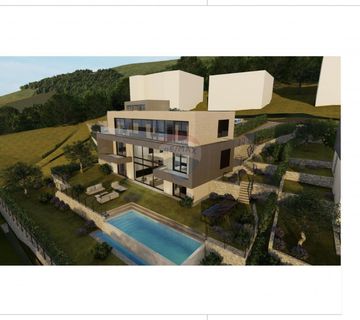 OPATIJA- teren 2864 m2 sa građevinskim dozvolama za 3 vile sa bazenima - cover