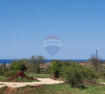 Istra, Poreč, građevinsko zemljište u Poreču sa pogledom na more - cover
