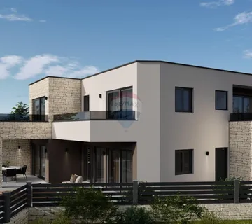 Istra, Poreč, okolica-moderna kuća novogradnja s pogledom na more  - cover