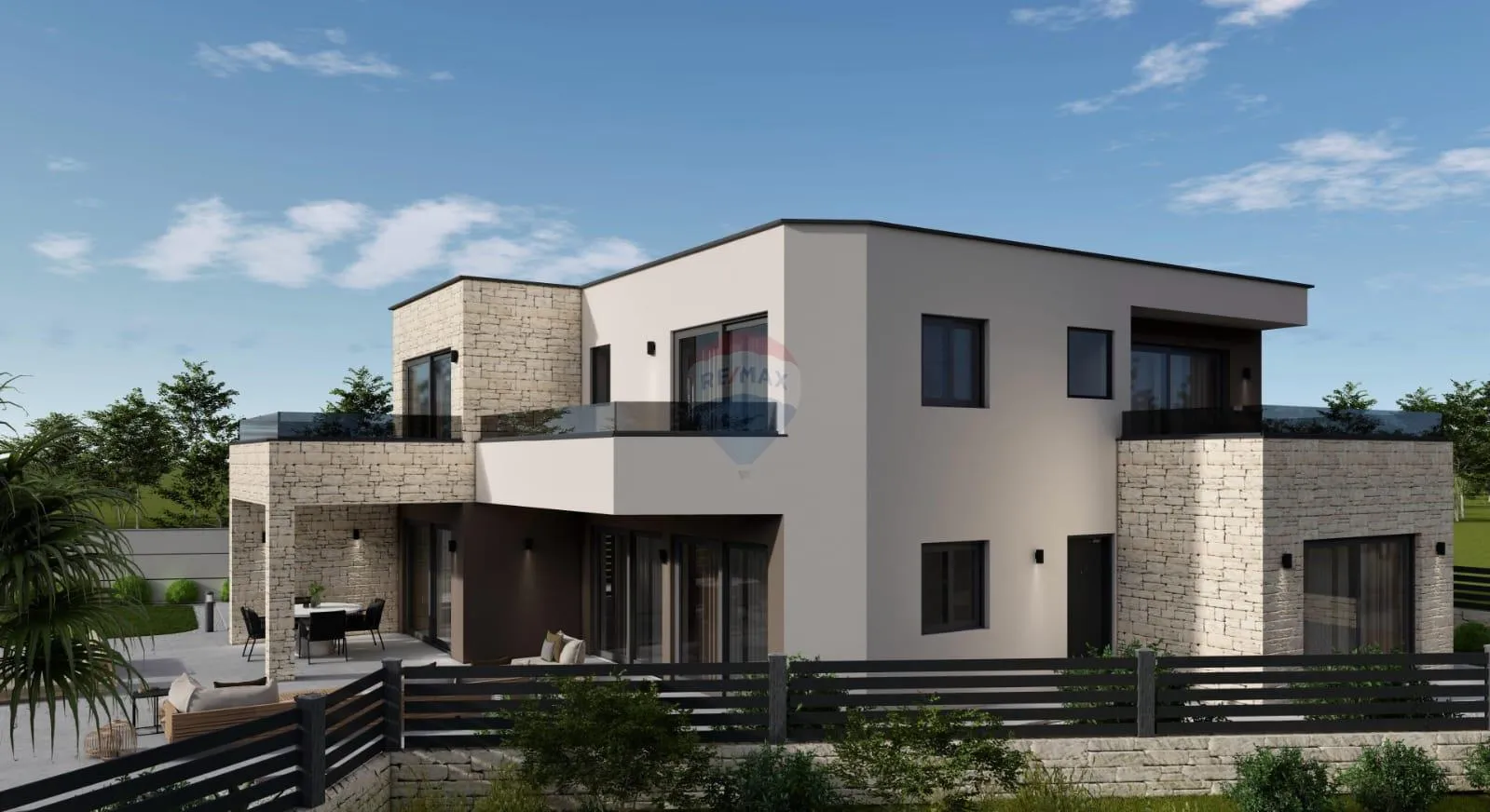 Istra, Poreč, okolica-moderna kuća novogradnja s pogledom na more  - cover