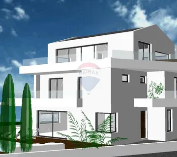 Ližnjan, građevinsko zemljište s projektom za kuću s bazenom - cover