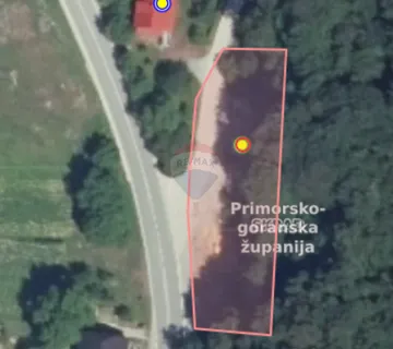 Građevinski teren s ucrtanom kućom - Skrad - 1500 m2 - cover