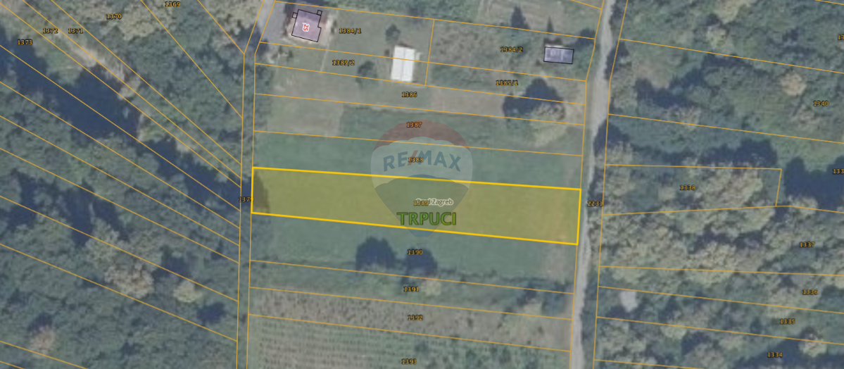 Zagreb, Donji Trpuci, poljoprivredno zemljište 1295 m2 - cover