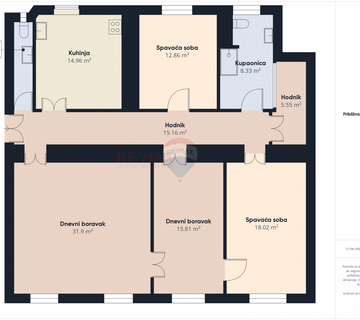 Rijeka, Centar - stan 126m2, 1.kat - cover