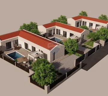 Istra, Rovinj okolica, prizemna kuća s bazenom 100m2  - cover