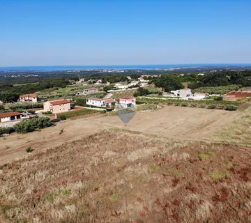 Istra, Kaštelir - građevinsko zemljište sa pogledom na more i pravomoćnom građevinskom dozvolom - cover