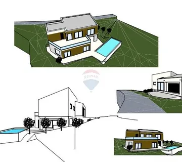 Istra, Rovinj, okolica - građevinsko zemljište s idejnim projektom - cover