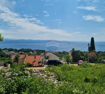 OPATIJA,OPRIĆ- građevinsko zemljište za 6 stanova sa otvorenim pogledom na more - cover