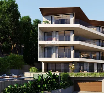 OPATIJA-NOVOGRADNJA, stan 3S+DB, bazen, garaža,lift, pogled na more - cover