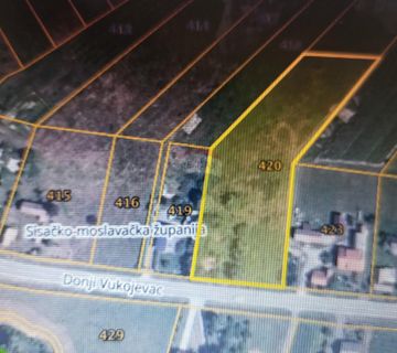 Lekenik, Donji Vukojevac, građevinsko zemljište 8980 m2  - cover