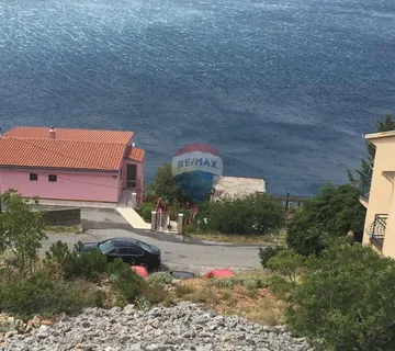 Senj, građevinsko zemljište od 671 m2 s započetom gradnjom, panoramski pogled, blizina mora - cover