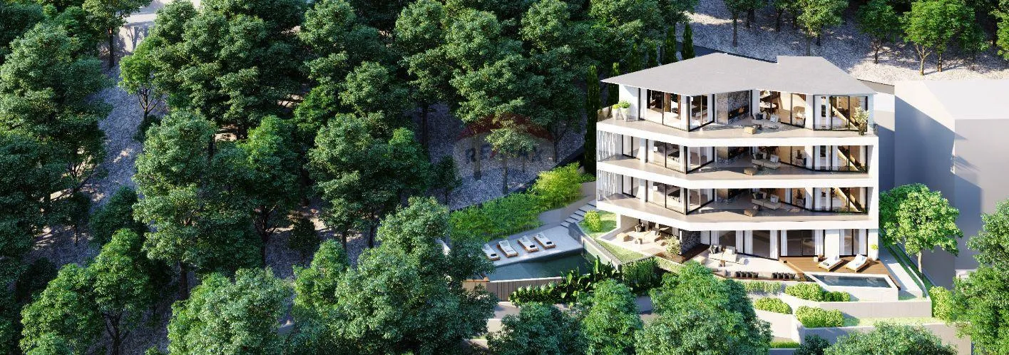 OPATIJA-NOVOGRADNJA, stan 1S+DB, bazen, garaža,lift, pogled na more - cover