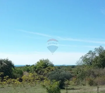 Istra, Umag - građevinsko zemljište, pogled na more - cover