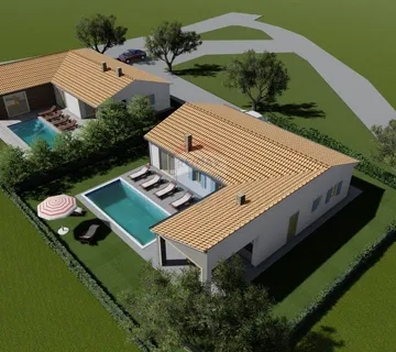 Istra, Hrboki - građevinska parcela sa dva projekta u izradi - cover