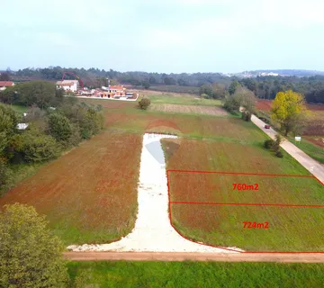 Istra, Poreč okolica - dvije građevinske parcele 760 m2  - cover