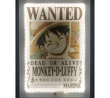 LED lampa One Piece Wanted Luffy - cover