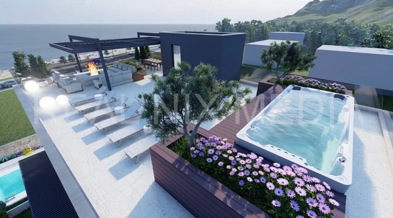 SUKOŠAN- 1. RED DO MORA! KROVNA TERASA! POGLED NA MORE! - cover