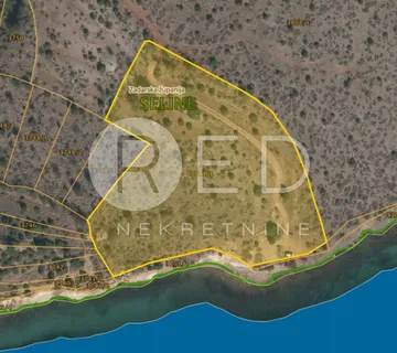 SELINE, ATRAKTIVNO GRAĐEVINSKO ZEMLJIŠTE 200 M OD MORA - cover
