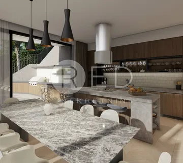 LUKSUZNA VILA S BAZENOM I PANORAMSKIM POGLEDOM NA MORE – VRBNIK, OTOK KRK - cover