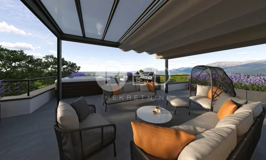 MANDRE NOVOGRADNJA   Luksuzni Penthouse s privatnim ulazom i panoramskim pogledom na more! - cover