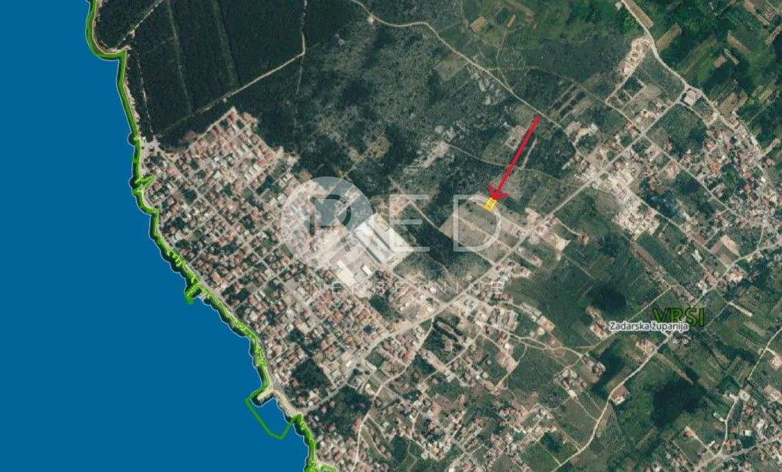 Građevinsko zemljište 500 m2 - Vrsi, Zadarska - cover