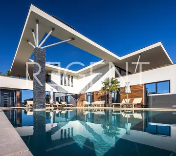 Krk, Linardići - Luksuzna vila s pogledom na more, infinity bazenom i saunom 350m2 - cover