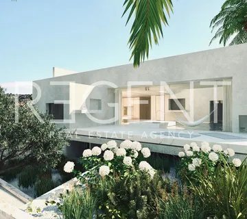 Brač, Milna - zemljište s projektom za 3 vile 2050 m2