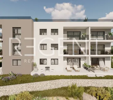Trogir, Čiovo – Penthouse s pogledom na more 80 m2 novogradnja