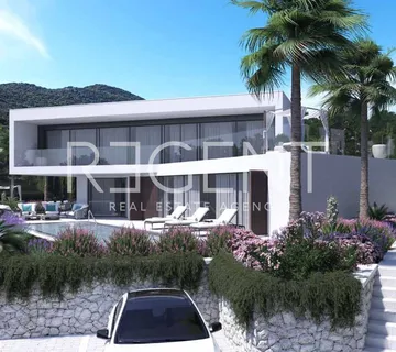 Pelješac, Brijesta - Građevinsko zemljište s pogledom na more 4250 m2