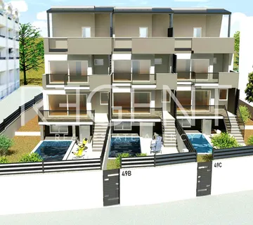 Kaštel Štafilić - Vila s krovnom terasom i bazenom u blizini plaže - Kaštel Štafilić, Kaštela