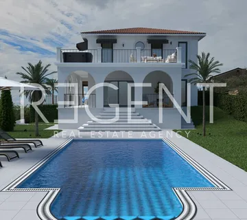 Vila 384m², okolica Buja — bazen, pogled i 832m² okućnica,mir - Buje