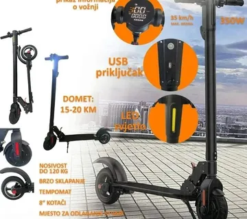 Električni romobil, 37kmh-38kmh, USB, 350W - Križevci
