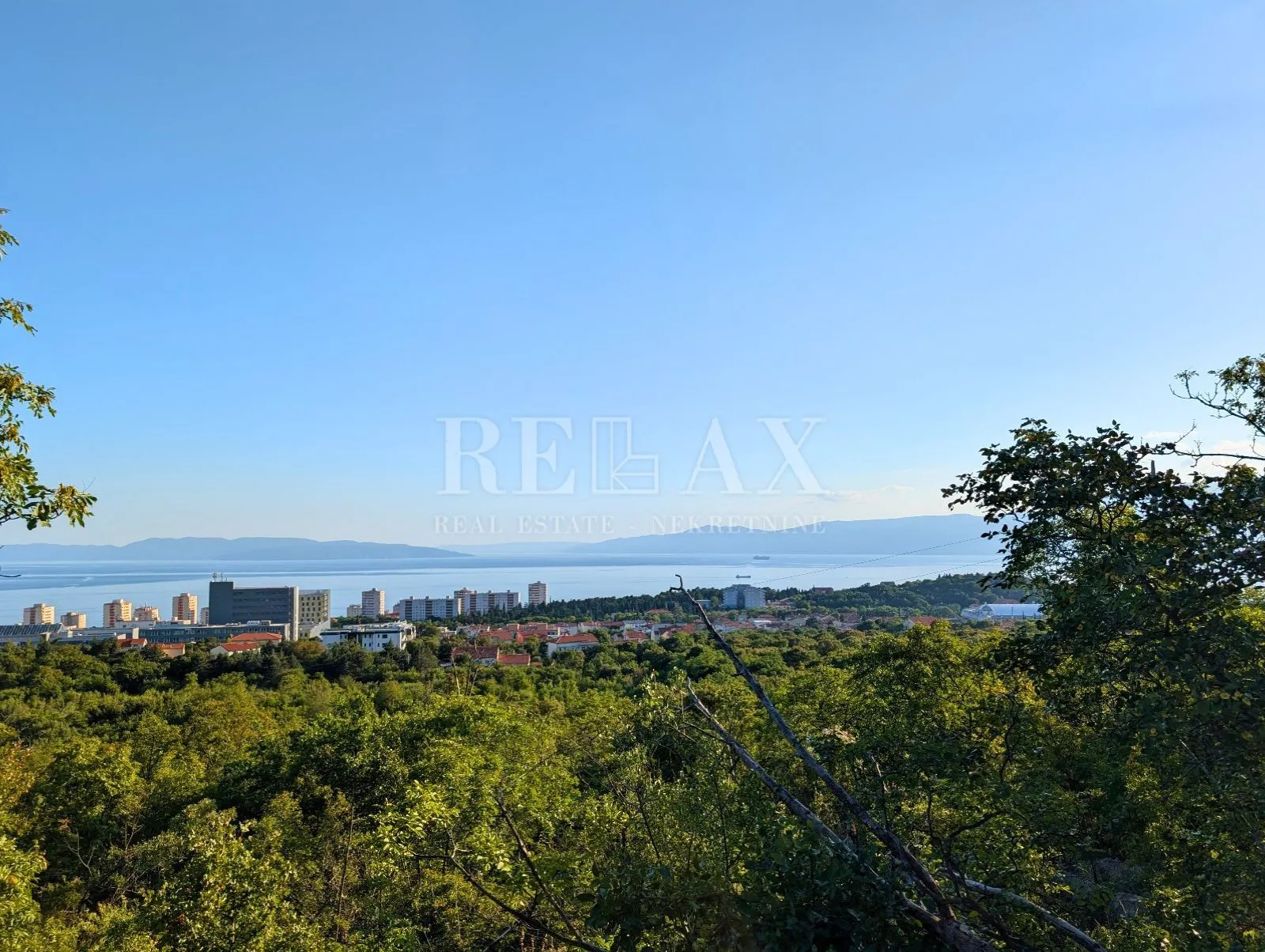 Rijeka, Trsat - građevinsko zemljište sa pogledom na more - cover