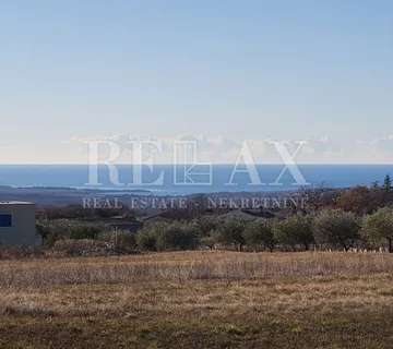 Istra, Kaštelir - građevinsko zemljište s pogledom na more - cover