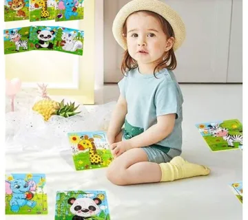 Paket 5x Drvene puzzle za djecu mix modela - cover