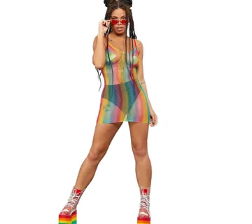 Mrežasta haljina Rainbow - cover