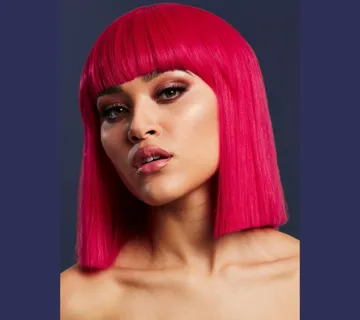 Deluxe perika Lola magenta roza - cover