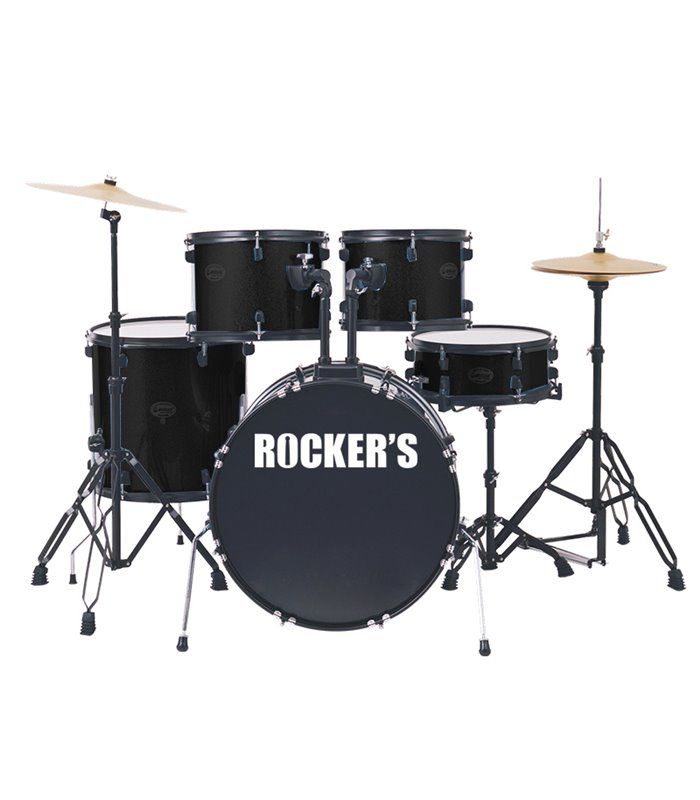 ROCKERS JBP-16101A (22, 10, 12, 16, 14) BK + STOLICA I ČINELE BUBANJ - cover