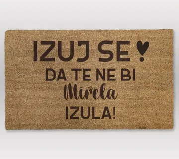 Šaljivi personalizirani otirač – Izuj se! - cover