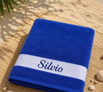 Ručnik za plažu MAXI veličina – plavi - Prozor, Otočac