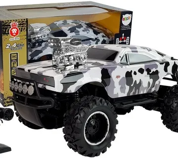Remote Controlled 2.4G 4x4 Off-roader White & Black Camo - cover