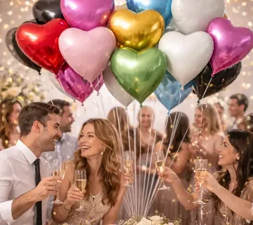 Set 12 komada mat balona u obliku srca - cover