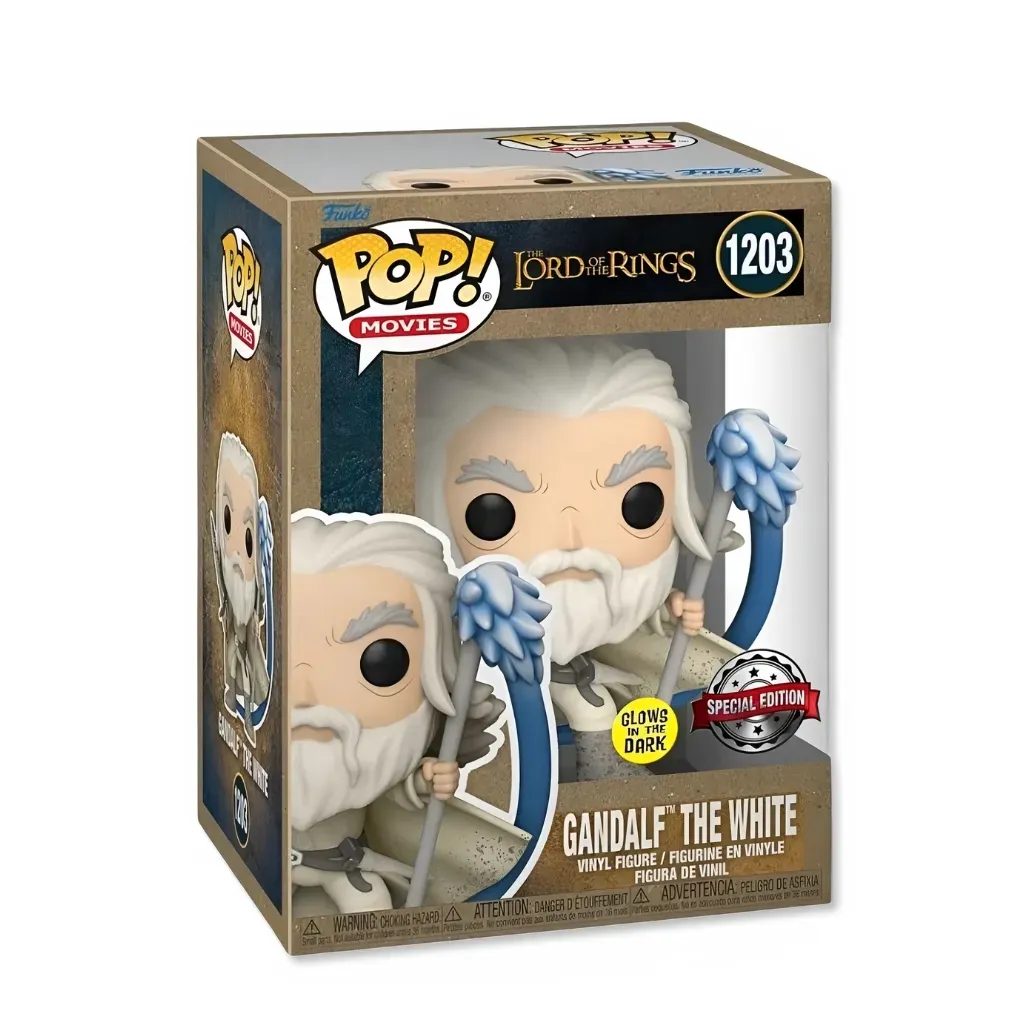 Funko Pop! Movies: The Lord of the Rings – Gandalf The White GITD 1203 - cover
