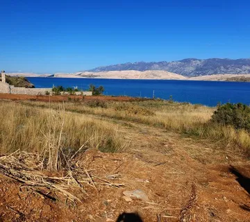 Zemljište: otok Pag, Pag, 1693 m2, prvi red do mora - cover